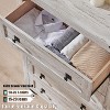 Farmhouse 5 Drawers Dresser, 48" Tall Wood Rustic Wide Chest of Drawers, Storage Dressers Organizer for Bedroom, Living Room, Hallway - 3 of 4