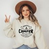 Simply Sage Market Women's Graphic Sweatshirt Happy Camper Toasted Marshmallow - 2 of 3