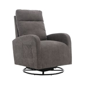 NicBex Corduroy Fabric Glider Rocking Chair,Upholstered Swivel Recliner Chairs with High Backrest,Cozy Rocking Chair,Nursing Chair for Bedroom - 1 of 4
