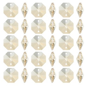 Unique Bargains Hanging Ornament DIY Craft Prisms 2 Holes Octagon Suncatchers 0.55" 100 Pcs - 1 of 4