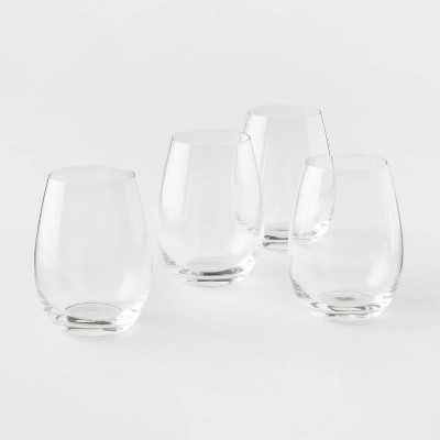 Drinking Glasses Set of 4 - 17.9oz Iced Coffee Glasses, Iced Tea