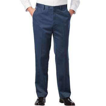 KS Signature by KingSize Men's Big & Tall  Easy Movement Plain Front Expandable Suit Separate Dress Pants