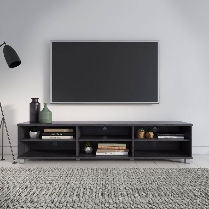 Hollywood TV Stand for TVs up to 85&#34; Wood Grain - CorLiving, 3 of 13