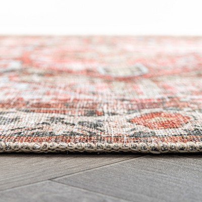 Vintage Boho Medallion Multi-Color Synthetic 2'x3' Area Rug