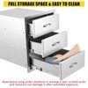 Outdoor Kitchen Drawers, Stainless Steel BBQ Drawer with Divider - Built-in Flush Mount for BBQ Islands - 2 of 4