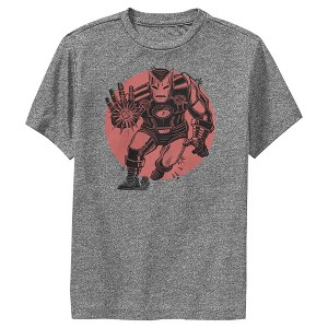 Boy's Marvel Classic Iron Man Performance Tee - 1 of 4