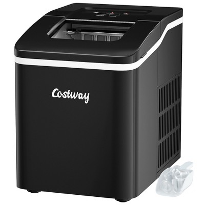 Costway Portable Ice Maker 40Lbs/24H Countertop Self-Cleaning with Ice Scoop and Basket