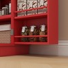 NicBex Freestanding Buffet Cabinet 41" Kitchen Pantry Sideboard Cabinet with 12 Door Shelves, 5-tier Shelving and Adjustable Shelves - 4 of 4