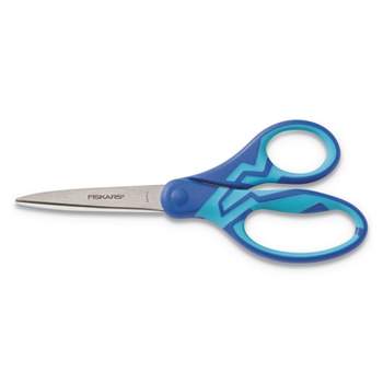 Fiskars Kids/Student Softgrip Scissors 7" Long 2 5/8" Cut Blue Straight Handle 1997101007