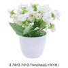 Unique Bargains Artificial Plants Spring Flower Plastic 3.74"x3.74"x3.74" 1 Pc - 3 of 4