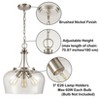 Claxy 3-Light Modern Pendant Light Industrial Clear Glass Pendant Lighting - 3 of 4