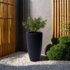 Rosemead Home & Garden, Inc. Concrete Outdoor Planter Pot Black 13.4"x13.4" - 4 of 4