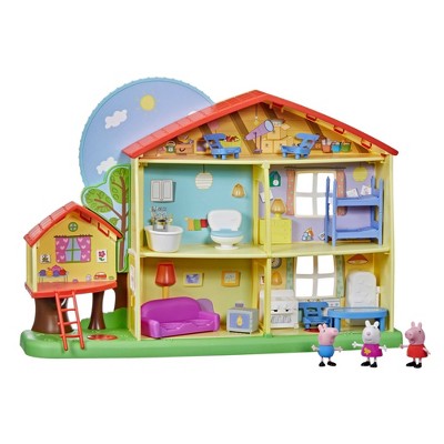 Peppa Pig 8-Piece Home Folding Doll House Set for sale online 