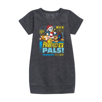 - Paw Patrol - Pawfect Pals Graphic Short Sleeve Fleece Dress