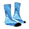 Blue Waves Women Printed Crew Socks Funny Funky Socks Soft Polyester Novelty Gifts for Artists Men - 3 of 4