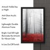 Trademark Fine Art - Philippe Sainte-Laudy 'Little Red Carpet' - Backlit LED Lightbox with Metal Frame - Ready to Hang with Anti-Glare Acrylic Cover - 3 of 4