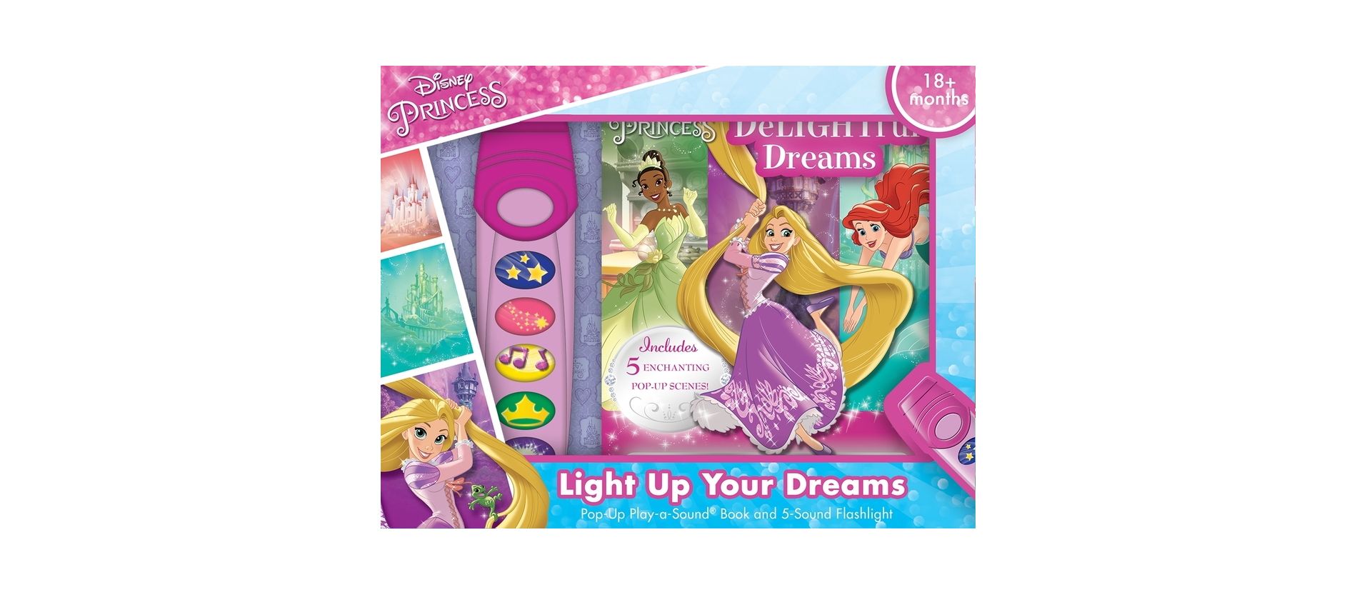 Disney Princess - DeLIGHTful Dreams - Little Flashlight Pop-Up Book and 5-Sound Flashlight (Board Book)
