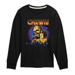 Boys' - Star Wars - Chewie Hair Metal Long Sleeve Graphic T-Shirt - 1 of 3
