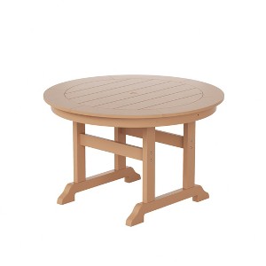 WestinTrends 47" Round Outdoor Patio Dining Table - 1 of 4