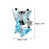 Unique Bargains Car Butterfly Shape Clips for Air Conditioner Outlet Vent Decorations Clip 1.97"x1.38" 4  Pcs - 3 of 4