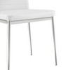Okak Modern Style Dining Chairs Set of 4, Comfortable PU Leather Upholstery Kitchen Side Chairs with Silver Chrome Plated for Dining Table - 4 of 4