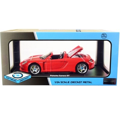 Porsche Carrera GT Convertible Red 1/24 Diecast Model Car by Optimum Diecast