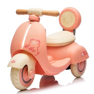 SEVOBAL Toy Vehicles, Kids Ride On Scooter with Parent Remote Control for Toddlers First Play Experience, Pink, 29.53"*15.75"*20.08" - 1 of 4