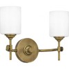 Quoizel Lighting Aria 2 - Light Vanity in  Weathered Brass - 3 of 4