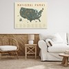 Stupell Industries United States National Parks Adventure Map Green Orange Canvas Wall Art - 2 of 4