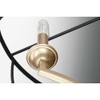 Progress Lighting, Landree Collection, 5-Light Chandelier, Silver Ridge, Geometric Cage, Brushed Brass Inner Cluster - 2 of 4
