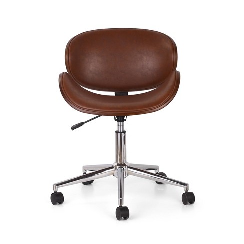 Mid century cognac discount chair