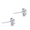 Pompeii3 1 cttw Halo Diamond Studs 14k White Gold - 2 of 4
