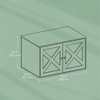 Cat Litter Box Enclosure - Hidden Furniture with Removable Divider - Indoor Cat House,  End Table - 31.5 x 20.9 x 19.7 Inches - 4 of 4
