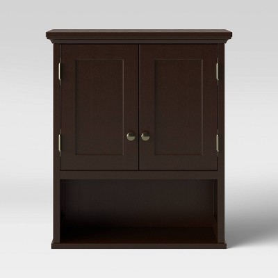 Wood Wall Cabinet Espresso - Threshold™