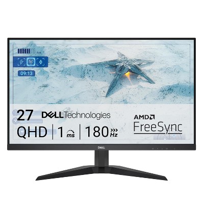 Manufacturer Refurbished Dell G2725D 27" QHD (2560x1440) AMD FreeSync Gaming Monitor, Black