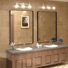Apmir 30 in. W x 40 in. H Rectangular Aluminum Alloy Framed and Tempered Glass Wall Mirror in Matte Black - 2 of 4
