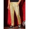 INSPIRE CHIC Men's 70s Disco Party Straight Leg Glitter Sequin Pants - 2 of 4