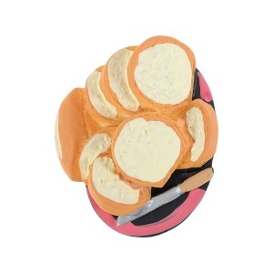 Unique Bargains Magnetic Refrigerator Magnet Orange White 1 Pc - 1 of 3