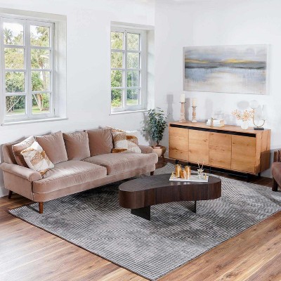 Hauteloom Rectangle Area Rug   Medium Gray