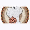 Earth Rugs Ghost Round Large Coaster – 7"x7" Rustic Halloween Farmhouse Accent - 2 of 3