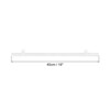 Unique Bargains PVC Poster Hanger Rail Poster Strip Bar with Clip for Poster Map 4 Sets - 2 of 4