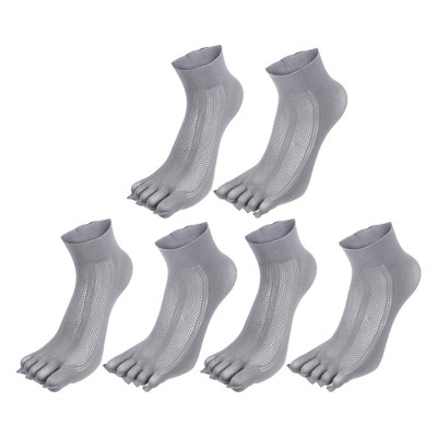 Unique Bargains Half Finger Five Toe Socks 3 Pairs
