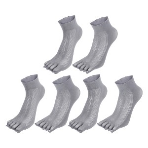 Unique Bargains Half Finger Five Toe Socks 3 Pairs - 1 of 4