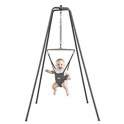 Photo 1 of **ONLY THE STAND**  Jolly Jumper Baby Exerciser with Super Stand, More Durable Baby Bouncer for Active Babies, Safe Baby Jumper, For Indoor and Outdoor Use Gray