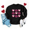 Simply Sage Market Women's Graphic Sweatshirt Hearts and Lips Chart - 3 of 4