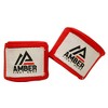Amber Fight Gear Mexican Style 200 Inch Elastic Handwraps - Breathable, Machine Washable for MMA, Boxing, Kickboxing, Muay Thai, Red, Sold as a Pair - 3 of 4