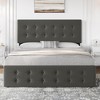 Whizmax Bed Frame with 4 Storage Drawers and Headboard, Faux Leather Upholstered Platform Bed Frame with Wooden Slats Support,  No Box Spring Needed - 3 of 4
