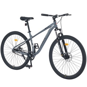 Okak 29IN Single Speed Mountain Bike, Adult Bike with Steel Frame and Front Suspension, Mens Bike for Commuting, Travel, Mountain - 1 of 4