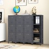 Tangkula Metal Storage Locker 40" Industrial Cabinet w/ 3 Lockable Doors Adjustable Feet - 2 of 4