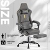 Gaming Chair, Video Game Chair with Massage Lumbar Support and Footrest, Comfortable Ergonomic Computer Chair - 4 of 4